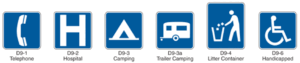 blue-highway-service-signs