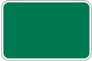green-rectangular-sign